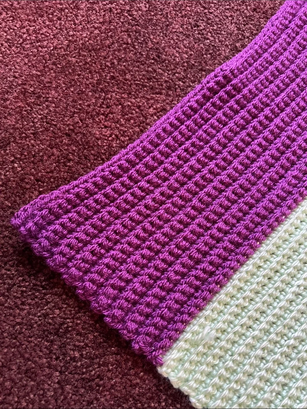 Handmade Crocheted Multi-Color Doll or Baby Throw